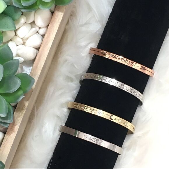 Silver Tone Wish Adjustable Bracelet NWT - Picture 4 of 7